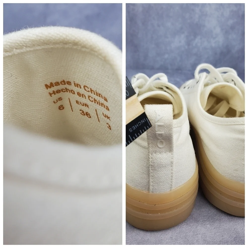 Aldo White‎ Cotton Atheletic For LADIES Size 6